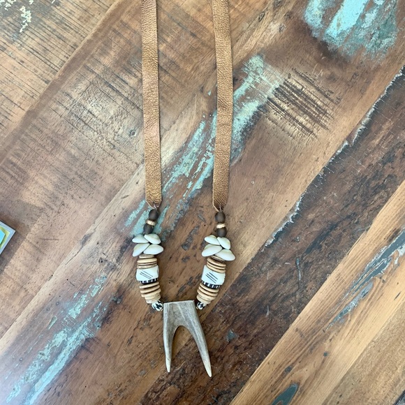 🌾Artisan Antler Pendant Necklace - Picture 2 of 7